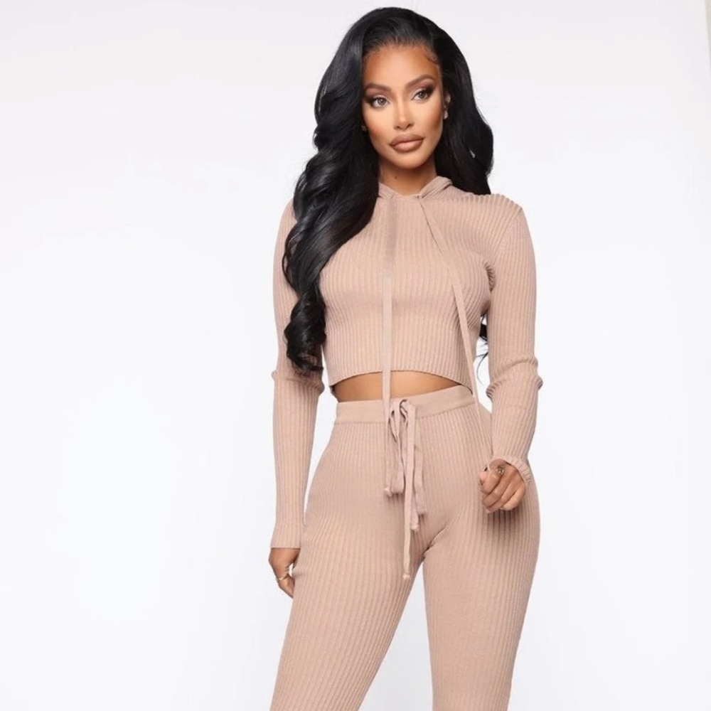 Fashion Nova Live for the weekend ribbed set NWT